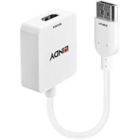 Adaptador DisplayPort a HDMI LINDY 38146 Blanco