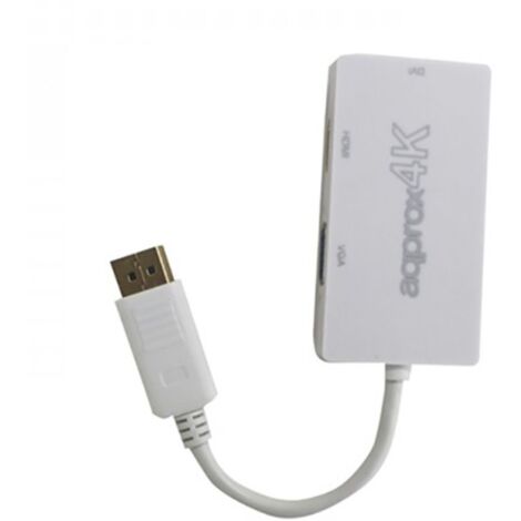 ADAPTADOR DISPLAYPORT A HDMI -VGA - DVI APPROX APPC37
