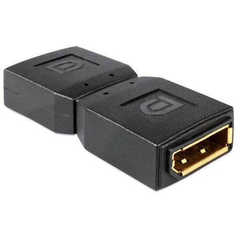 Adaptador Displayport Hembra-Hembra Negro