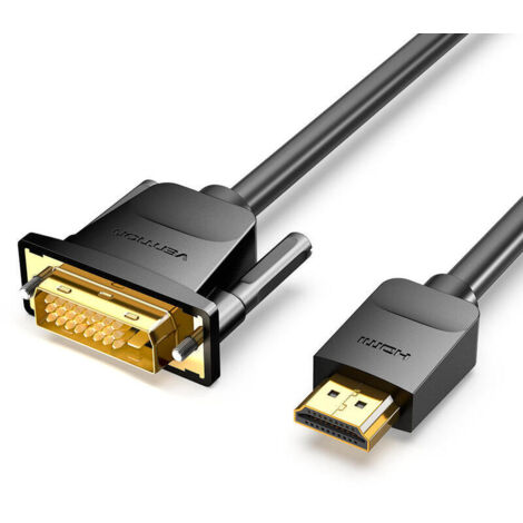 Adaptador DVI a HDMI Vention ABFBH Negro 2 m