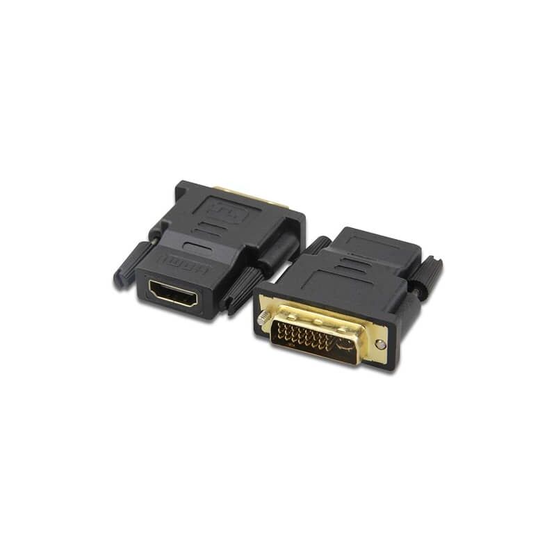 

Adaptador DVI-D 24+5 macho - HDMI hembra Negro