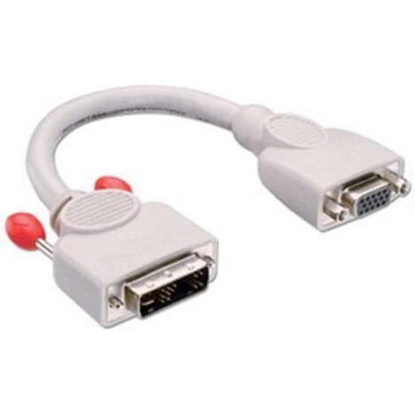 Adaptador DVI LINDY 41222 Gris Blanco