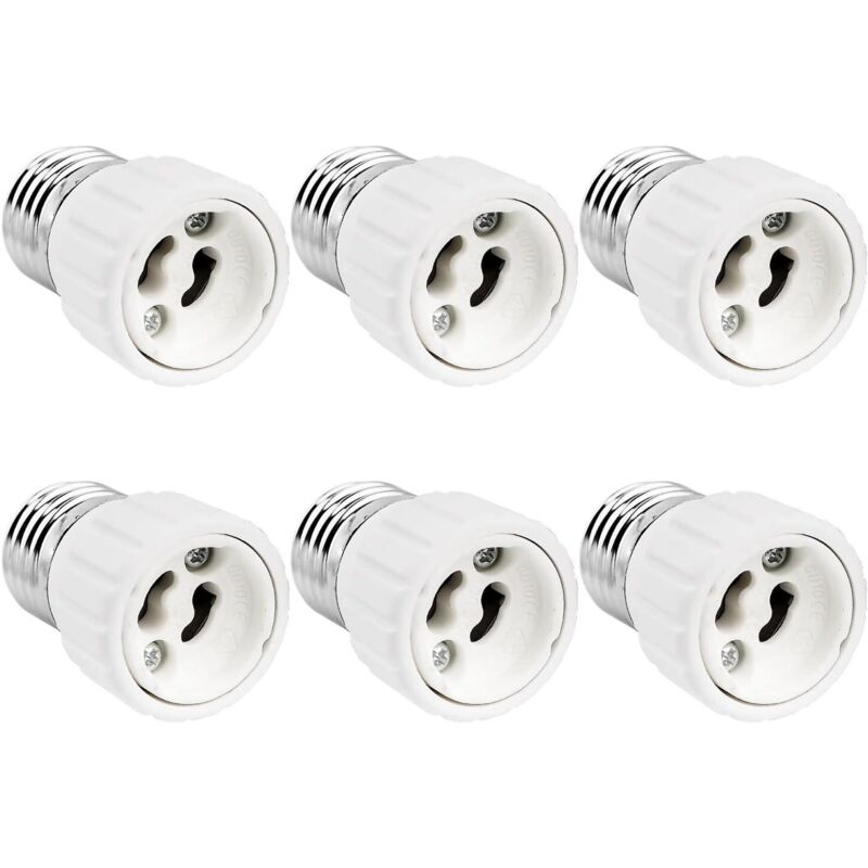 Adaptador E27 a GU10, 0-250V, máx. Adaptador convertidor de casquillo E27 GU10 de 200W para bombilla LED, lámpara halógena y CFL, adaptador de