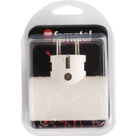 Adaptador elec 100x145x65 tt 16a-250v dob cer/polic bl famat