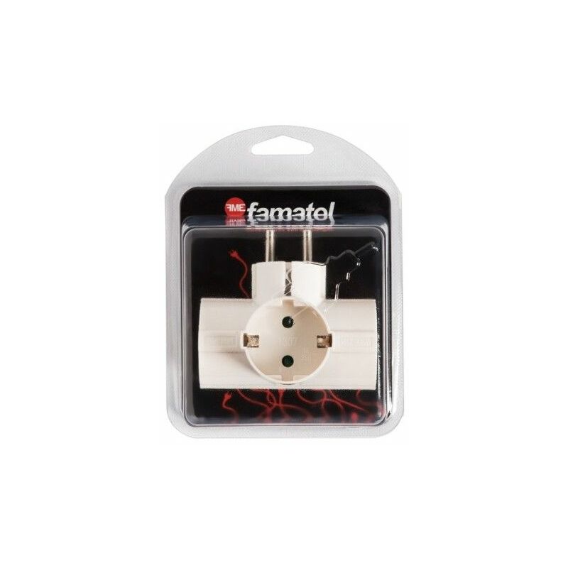 

Adaptador Electricidad 120X160X65 Tt 16A-250V Triple Laton Policarbonato Blanco Famat