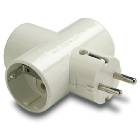 Adaptador elec 79x102x43 tt 16a-250v tri cer/polic bl famat