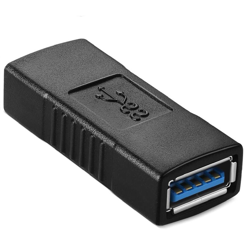 

Adaptador empalme usb 3.0 tipo A hembra Negro