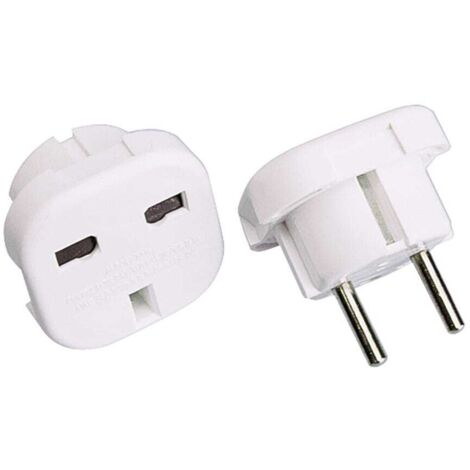 Adaptador europeo - británico 16 a 250 v blanco (retractilado)