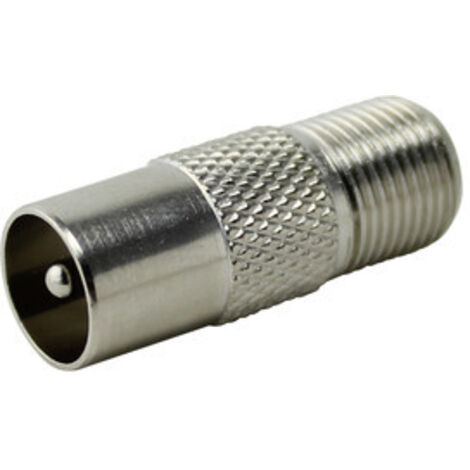 Adaptador F hembra a TV macho. DIN 45.325 Electro Dh 19.515 8430552058471