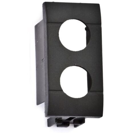 Adaptador Fracarro negro de dos agujeros para Vimar Arke serie civil 287304