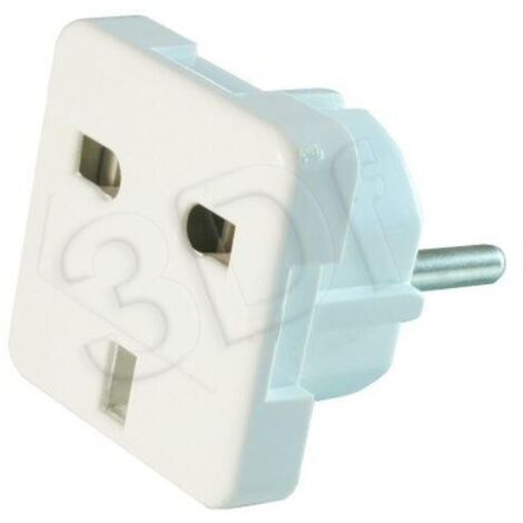 Adaptador Gembird Reino Unido - PL (10 A) - Adaptador con enchufe F del Reino Unido