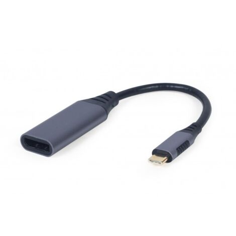 ADAPTADOR GEMBIRD USB TIPO C A DISPLAYPORT MACHO, GRIS ESPACIAL