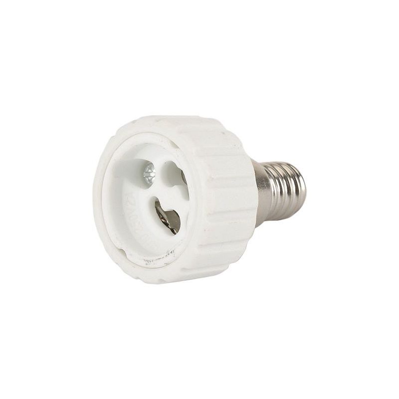 

Adaptador GU10 a E14 Blanco