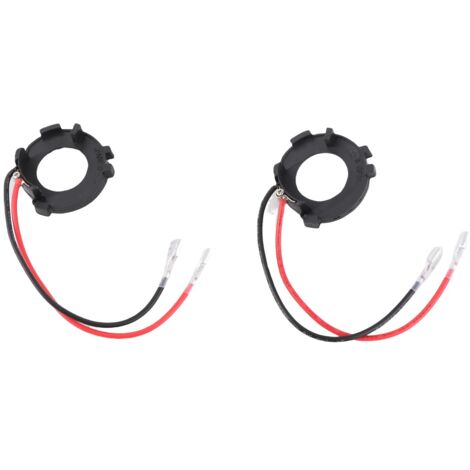 [Adaptador H7] para montura MK7 - 1 par en plástico negro - Fácil de instalar
