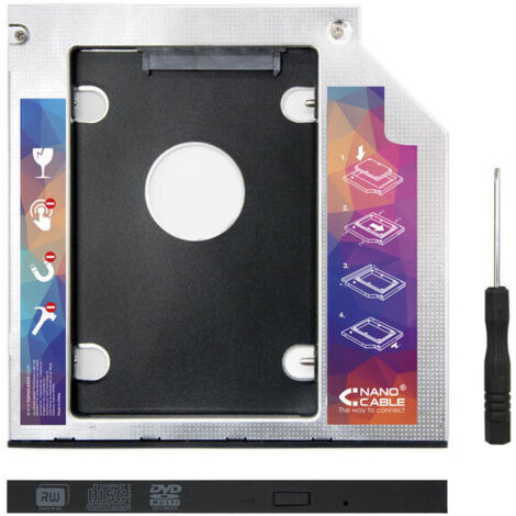 ADAPTADOR HDD/SSD PORT.NANOCABLE 10.99.0101  9.5mm