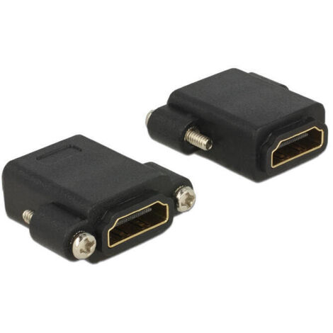 Adaptador hdmi hembra-hembra de panel con tornillo 4K 30Hz