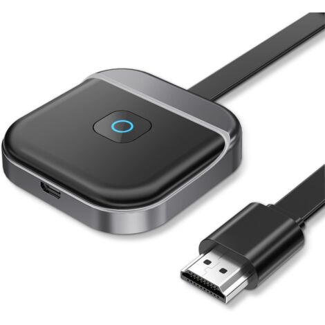 Adaptador HDMI inalámbrico, Dongle HDMI inalámbrico Miracast 1080P, adaptador de pantalla HDMI inalámbrico de doble banda de 5 GHz/2,4 GHz, compatible con iOS/Android/Windows, compatible con Miracast/