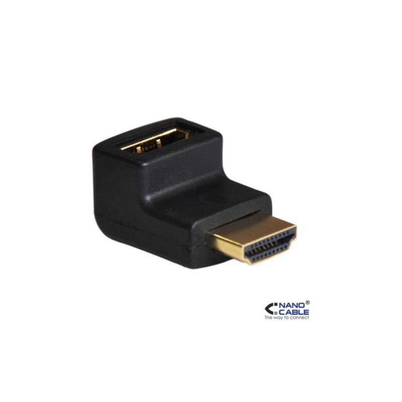 

Nanocable - Adaptador HDMI Macho-Hembra Acodado