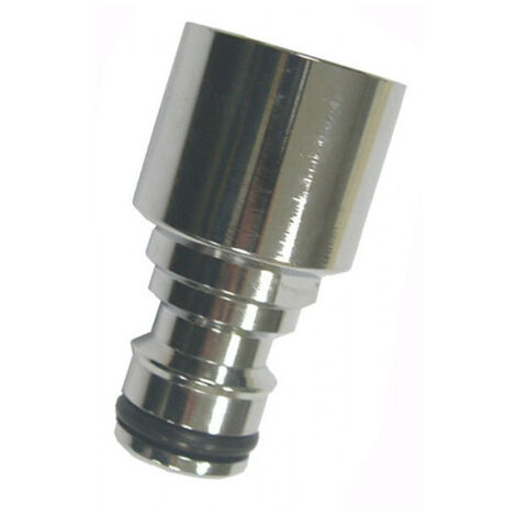 Adaptador hembra cromado para grifo mezclador 22x100 salida rápida BOUTTE