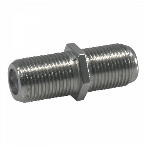 Adaptador Hembra-Hembra TELEVES Tipo F Cable Coaxial Cromado.Cromado - CromadoCromado