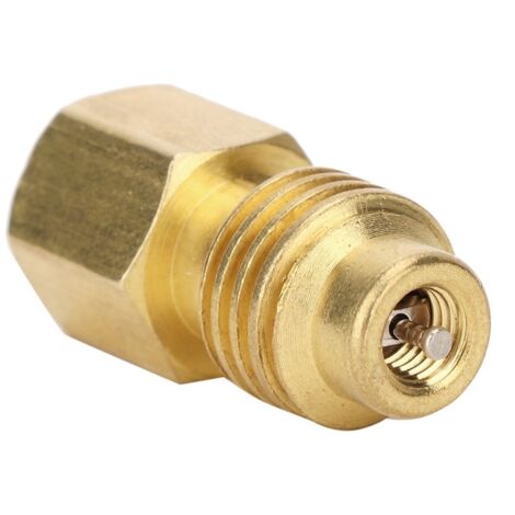 Adaptador hembra SAE de 1/4" a macho ACME de 1/2" para aire acondicionado automotriz R134A