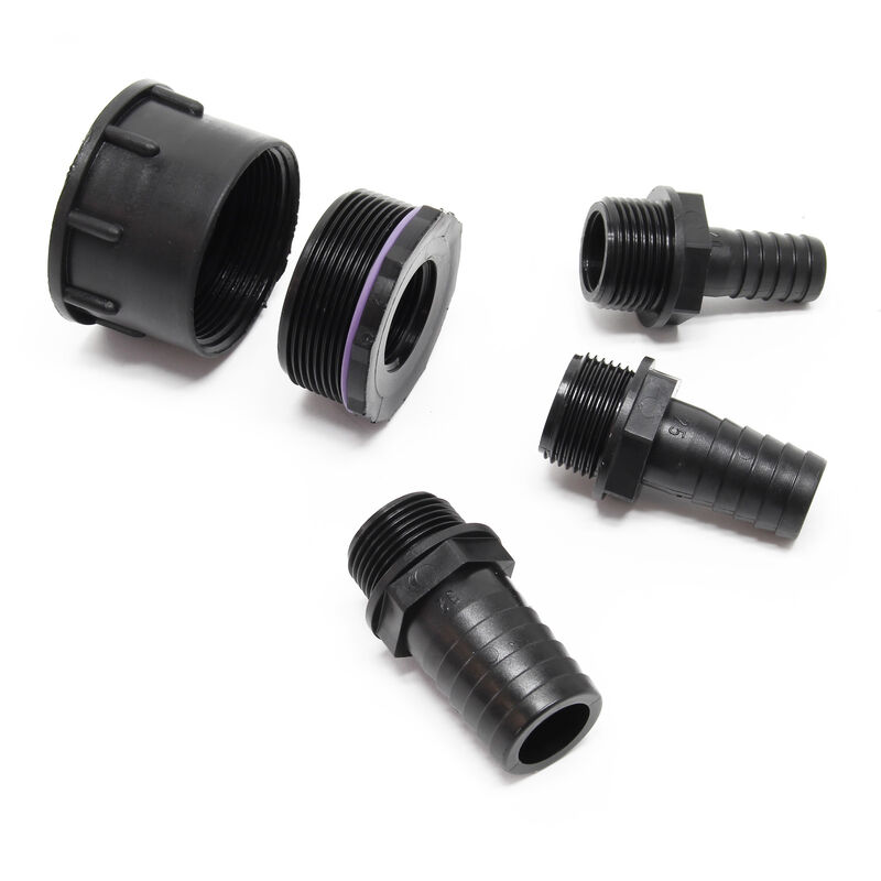 

Adaptador IBC S60X6 rosca hembra, reductor con conectores 20/25/32 mm, de plástico PE