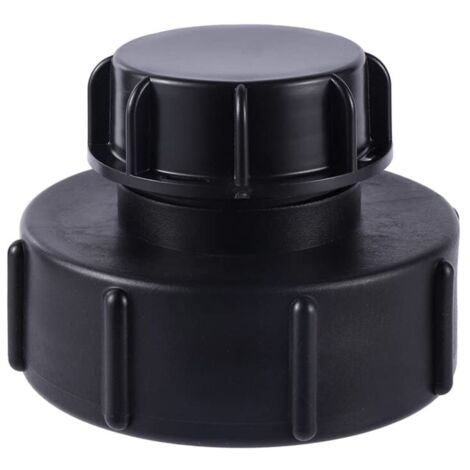 Adaptador IBC YMYNY S100x8 a S60x6, rosca gruesa reductora con tapa, adaptador de tanque IBC