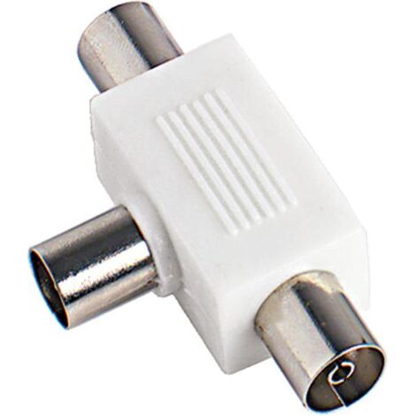Adaptador inductivo blindado Fanton 32060 de conector macho de Ø95 mm a 2 tomas de Ø95 mm, color blanco