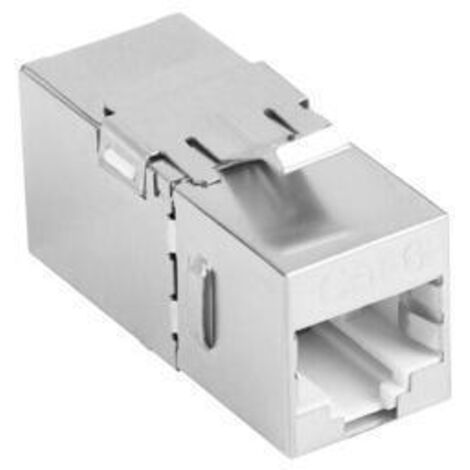 ADAPTADOR LANBERG CAT6 FTP HEMBRA THRU KEYSTONE RJ45 A RJ45, 90 GRADOS