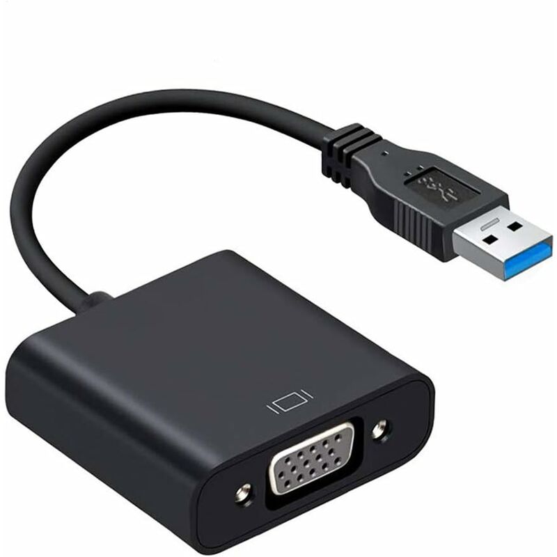 

Adaptador USB 3.0 a VGA, convertidor de adaptador de video VGA a USB, soporte de resolución de 1080p, convertidor de video de múltiples pantallas,