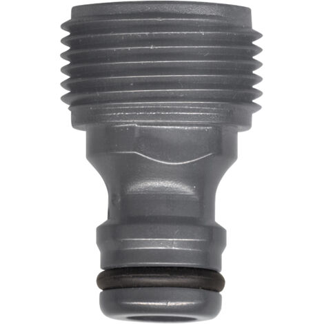 Adaptador macho 20x27 para conexión automática Jardibric