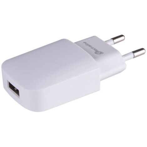 Adaptador Macho 6A Hembra USB 1A - Electraline Cbb