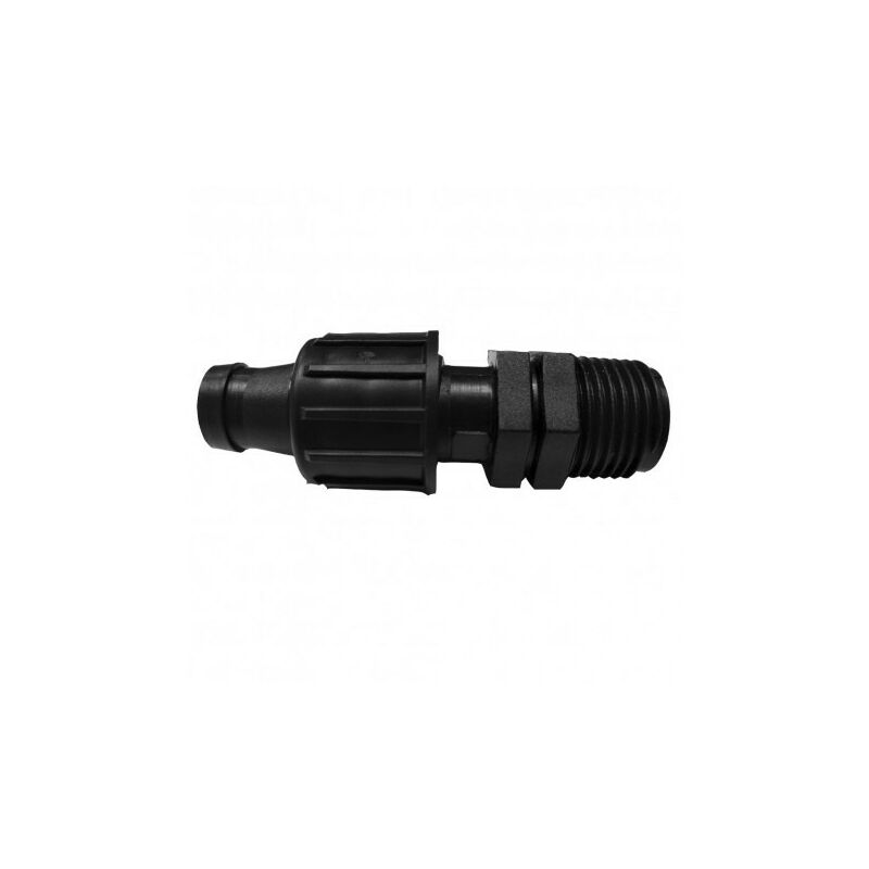 

Adaptador macho de cinta de riego 16mm a 1/2'