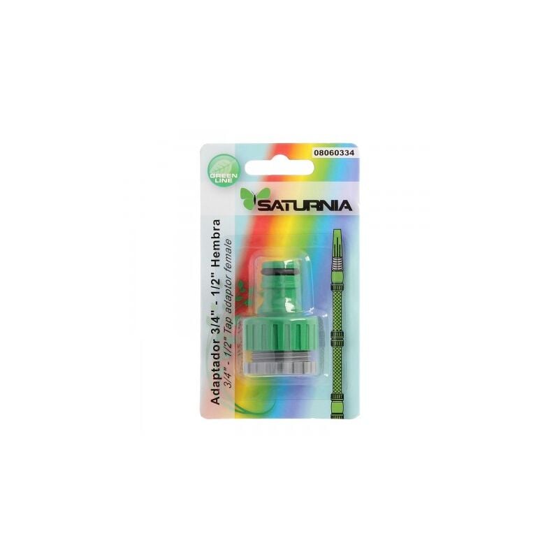 

Adaptador manguera plastico 3/4-1/2' hemba blister