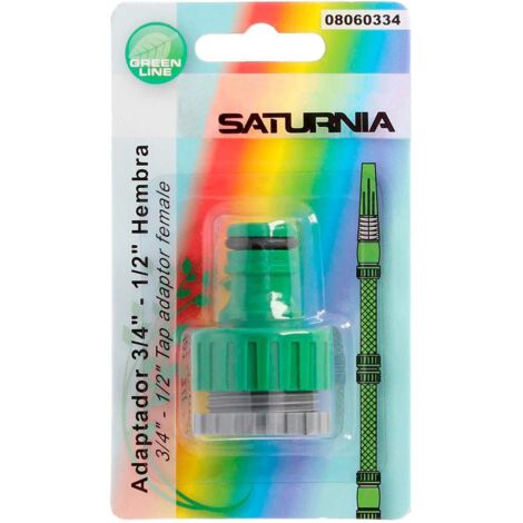 Adaptador Manguera Plastico 3/4-1/2" Hemba Blister
