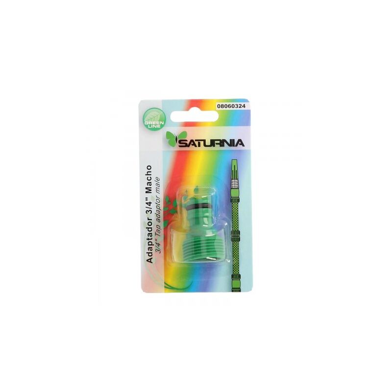 

Adaptador manguera plastico 3/4 macho blister