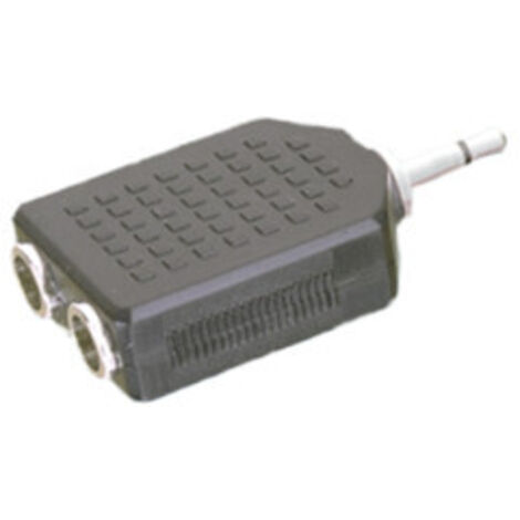 Adaptador mono 3.5 mm a doble hembra mono 6.35 mm Electro Dh 13.280 8430552022410