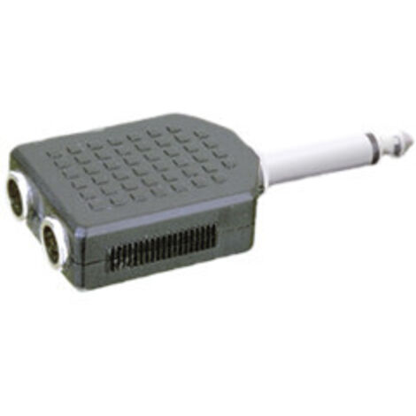 Adaptador mono 6.35 mm a doble hembra mono 6.35 mm de Electro Dh 13.420 8430552022564