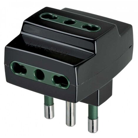 Adaptador múltiple Sicury S17+3P17/11 Negro