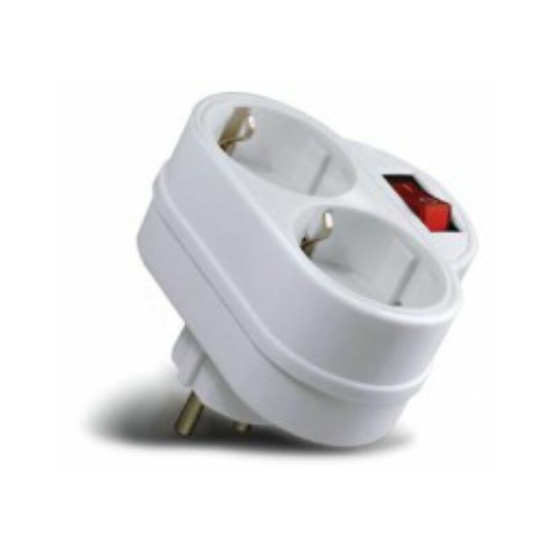 

Electronica Molgar, - ADAPTADOR MULTIPLICADOR 2T. C/INTERRUPTOR