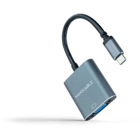 Adaptador Nanocable 10.16.4101-G/ USB Tipo-C Macho - VGA Hembra