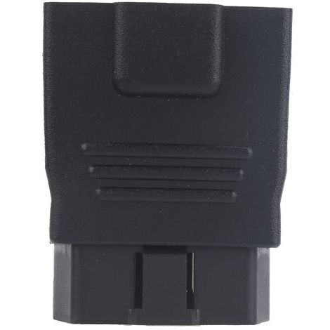 Adaptador OBD2 de 16 pines macho a hembra en plástico ABS, lector de códigos, conector OBD para comprobación de fallos
