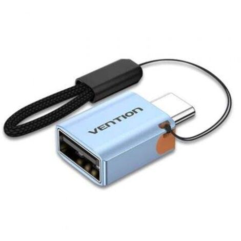 Adaptador OTG USB 3.1 Vention CUBH0/ USB Tipo-C Macho - USB Hembra/ Gris