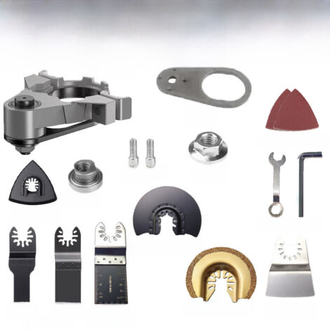 Adaptador para amoladora angular Universal Treasure, herramienta para trabajar la madera con apertura cuadrada (450 g Universal Treasure [Cabezal de corte profesional de siete hojas])