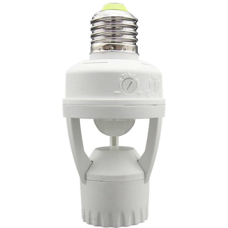 Barcelona Led - Adaptador Para Bombilla led E27 Con Sensor De Movimiento pir