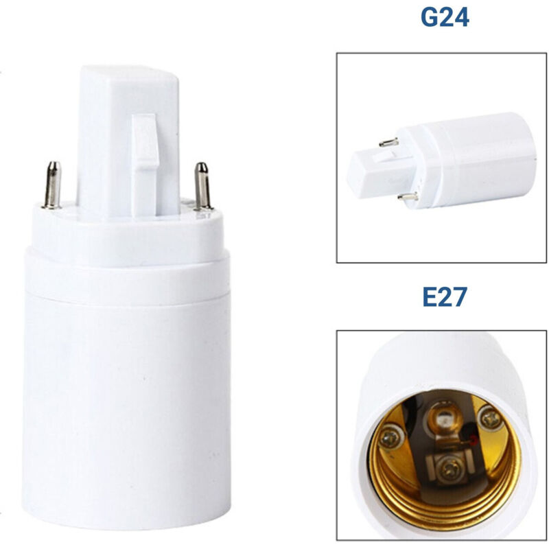 Adaptador Para Bombillas - De G24 a E27