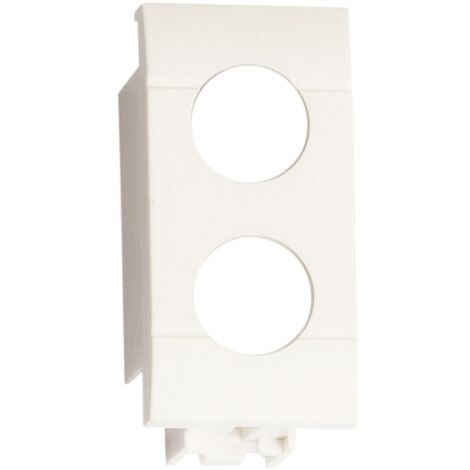Adaptador para PDM00 Fracarro 2 agujeros Bticino Living Light blanco 280802