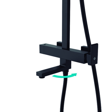 Adaptador para Salida de Bañera Acabado en Negro Apto para Modelo Inverter C