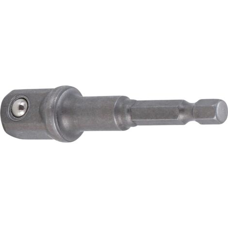 Adaptador para taladros  entrada hexagonal exterior 6,3 mm (1/4") / salida cuadrada exterior 12,5 mm (1/2")