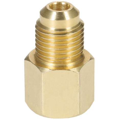 Adaptador para tanque de refrigerante/bomba de vacío R134A a conexión R12, hembra de 1/2 pulgada a macho de 1/4 de pulgada